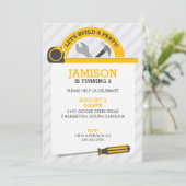 建築用具のパーティー 招待状 (スタンド正面)