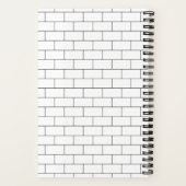 建築用地下鉄タイルモダンクラシック設計者 ノートブック (裏面)