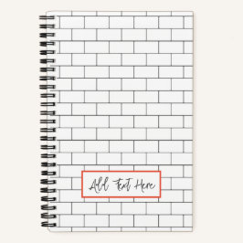 建築用地下鉄タイルモダンクラシック設計者 ノートブック