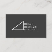 建築用直角グレー/白プロフェッショナル 名刺 (正面)