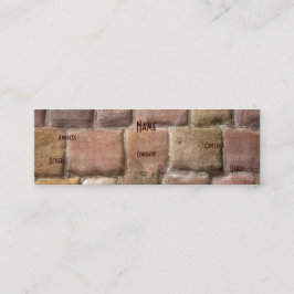 建築用砂岩 スキニー名刺