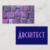 建築用紫砂岩 名刺 (正面/裏面)