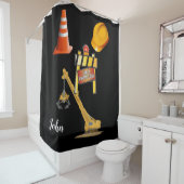 建築男の洞窟のシャワーカーテンの下 シャワーカーテン (インサイチュ)