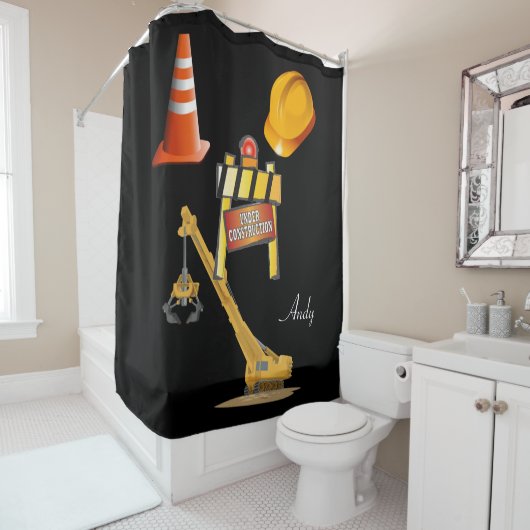 建築男の洞窟のシャワーカーテンの下 シャワーカーテン