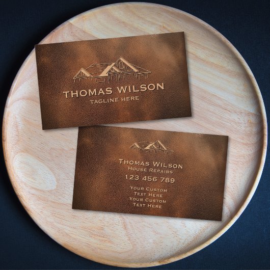 建築男らし手利大工の道具 名刺