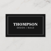 建築白黒プロフェッショナル名刺 名刺 (正面)