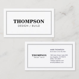 建築白黒プロフェッショナル名刺 名刺