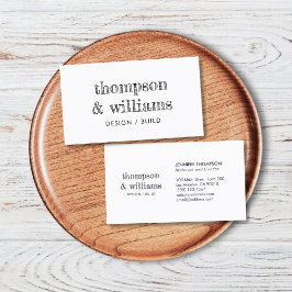 建築白黒プロフェッショナル 名刺