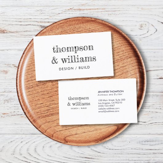 建築白黒プロフェッショナル 名刺