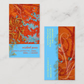 建築的救済/偽の金の華麗な渦巻き 名刺 (正面/裏面)