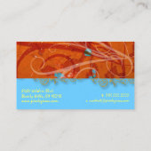 建築的救済/偽の金の華麗な渦巻き 名刺 (裏面)