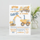 建築第1回バースデーダンプトラックパーティー 招待状 (スタンド正面)