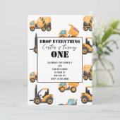 建築第1誕生日招待状 招待状 (スタンド正面)