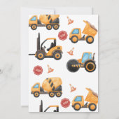 建築第1誕生日招待状 招待状 (裏面)