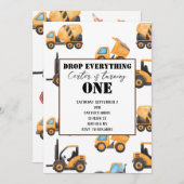 建築第1誕生日招待状 招待状 (正面/裏面)