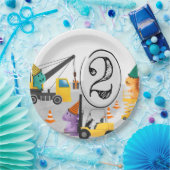 建築第2の誕生日パーティー、恐竜テーマ ペーパープレート (パーティー)