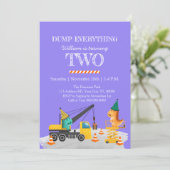 建築第2の誕生日パーティー、恐竜テーマ 招待状 (スタンド正面)