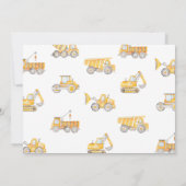 建築第2の誕生日招待状 |トラック 招待状 (裏面)