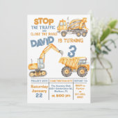 建築第3期バースデーダンプトラックパーティー 招待状 (スタンド正面)