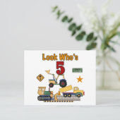 建築第5誕生日Tシャツとギフト ポストカード (スタンド正面)