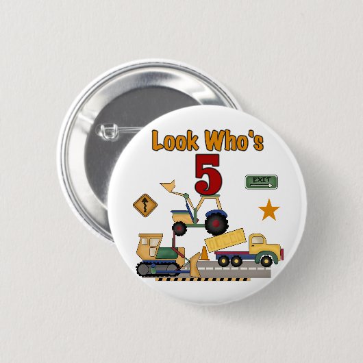 建築第5誕生日Tシャツとギフト 缶バッジ (正面&裏面)