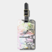 建築素晴らし建物 ラゲッジタグ (正面縦)