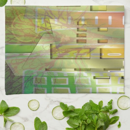 建築素晴らし都市景観アートアクセサリー キッチンタオル (折り畳み)