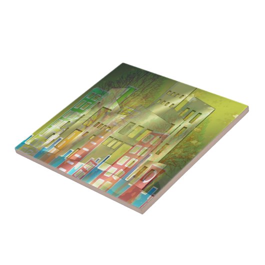 建築素晴らし都市景観アートアクセサリー タイル (側面)