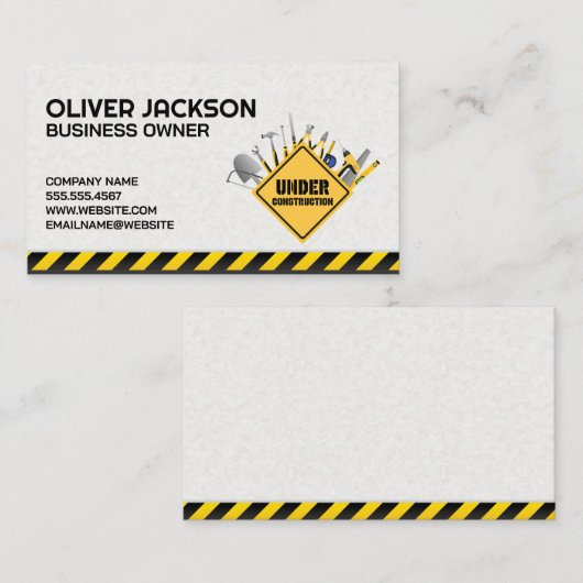 建築署名ツールとハードウェアツール 名刺 (正面/裏面)