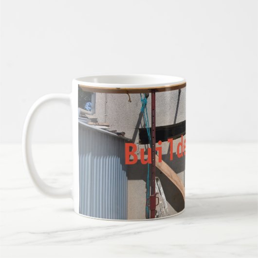 建築者の茶マグ コーヒーマグカップ (左)
