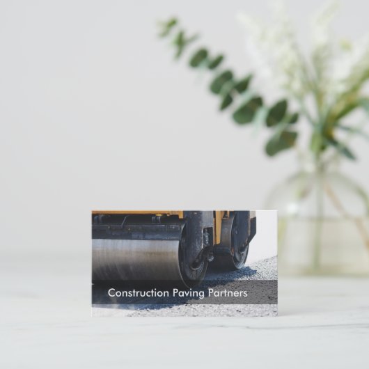 建築舗装 名刺 (スタンド正面)