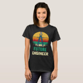 建築製図学生用コンパス エンジニアも Tシャツ (正面フル)