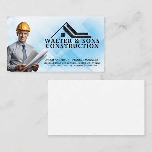 建築計画技術者 名刺 (正面/裏面)