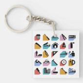 建築記号 キーホルダー (正面)