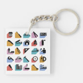 建築記号 キーホルダー (裏面)