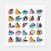 建築記号 スタンダードランチョンナプキン (正面)