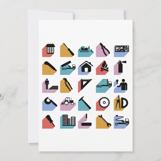 建築記号 招待状 (正面)