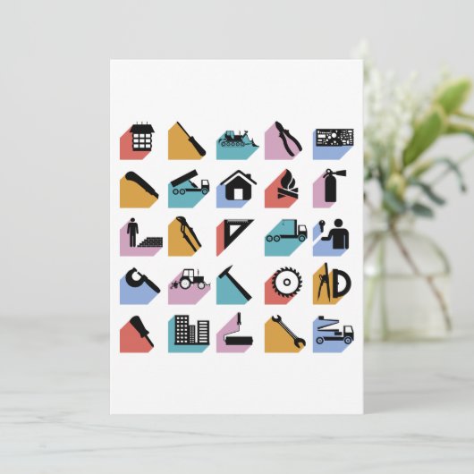 建築記号 招待状 (スタンド正面)