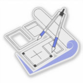 建築設計図の美学 シール (正面)