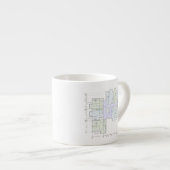 建築設計図 エスプレッソカップ (正面右)