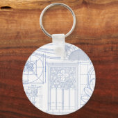 建築設計図 キーホルダー (正面)