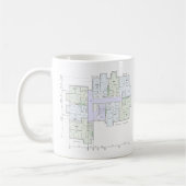 建築設計図 コーヒーマグカップ (左)