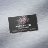 建築設計士 |ブループリント |高光沢 マグネット名刺 (インサイチュ)