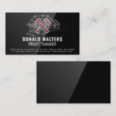 建築設計士 |ブループリント |高光沢 名刺 (正面/裏面)