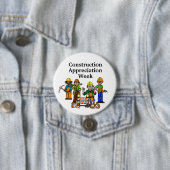 建築評価ウィーク・ボタン+ Workmen 缶バッジ (インサイチュ)