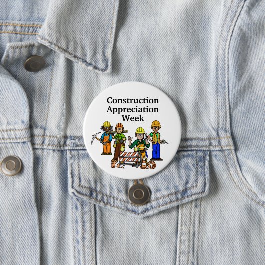 建築評価ウィーク・ボタン+ Workmen 缶バッジ (インサイチュ)