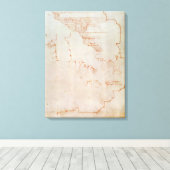 建築詳細スケッチ キャンバスプリント (インサイチュ (ウッドフロア))