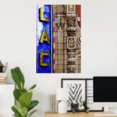 建築詳細: Palace Theater Marquee ポスター (ホームオフィス)