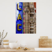 建築詳細: Palace Theater Marquee ポスター (キッチン)