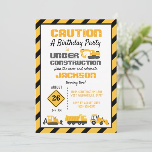 建築誕生会 招待状 (スタンド正面)